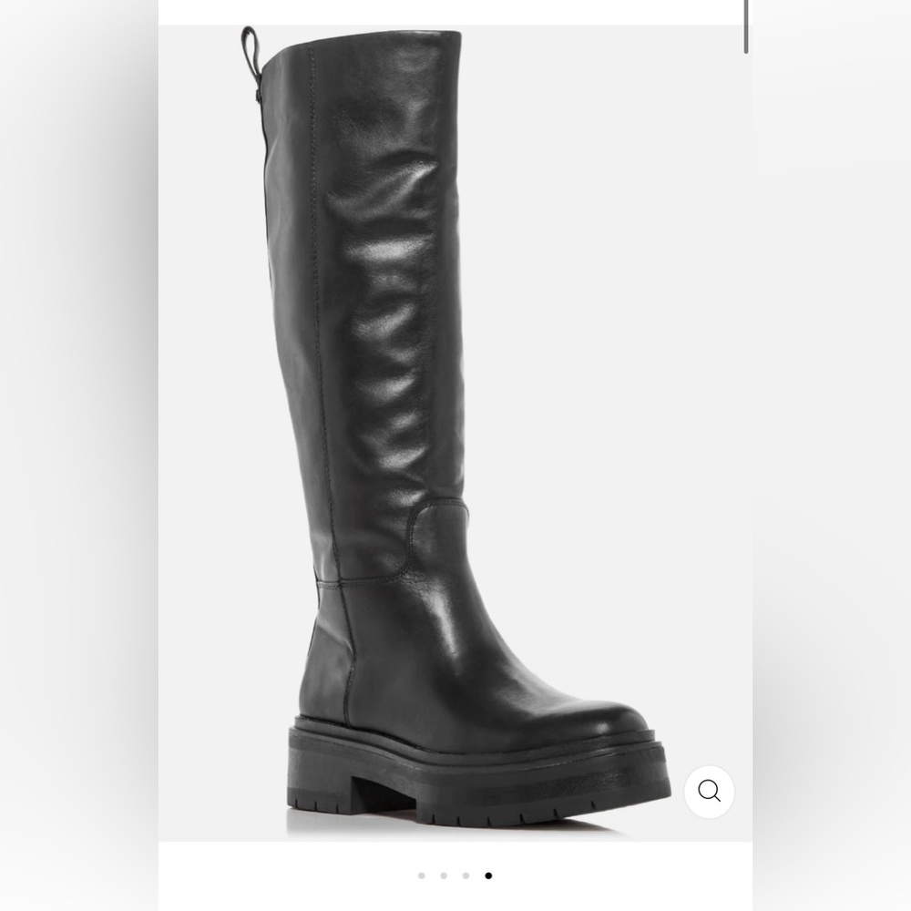Sam Edelman Larina Womens Leather Pull On Knee-High Boots